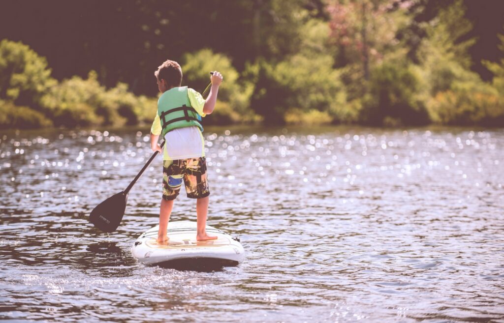 Paddle boarding