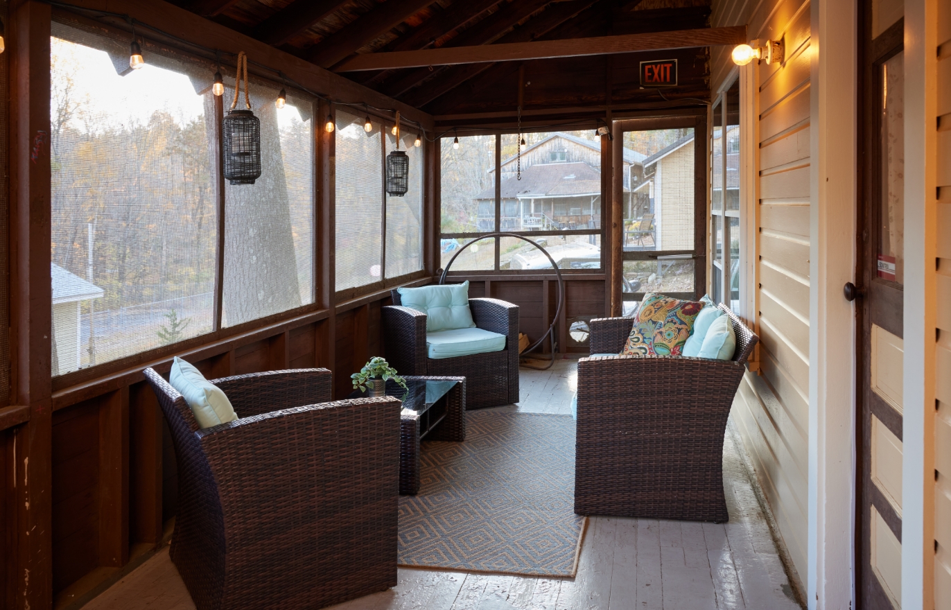 Chief Lodge cabin porch