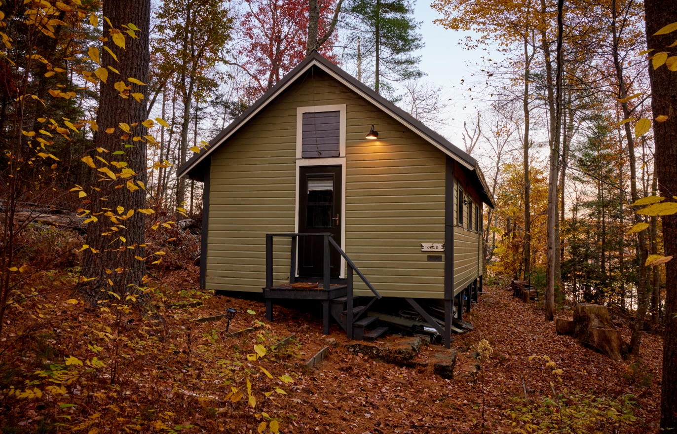 Owl cabin exterior